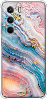 Силикон с усиленными углами чехол Мрамор красивый для Realme C75x - 6376sp-4506 изображение 