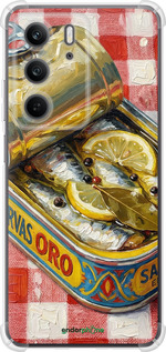 Силикон с усиленными углами чехол Vintage Sardine Tin Phone для Realme C75x - 6772sp-4506 изображение 