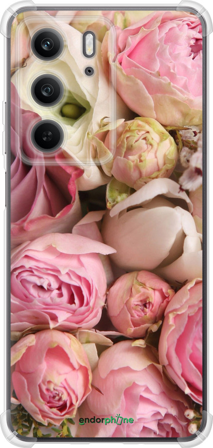 Силикон с усиленными углами чехол Розы v2 для Realme C75x - 2320sp-4506 изображение 