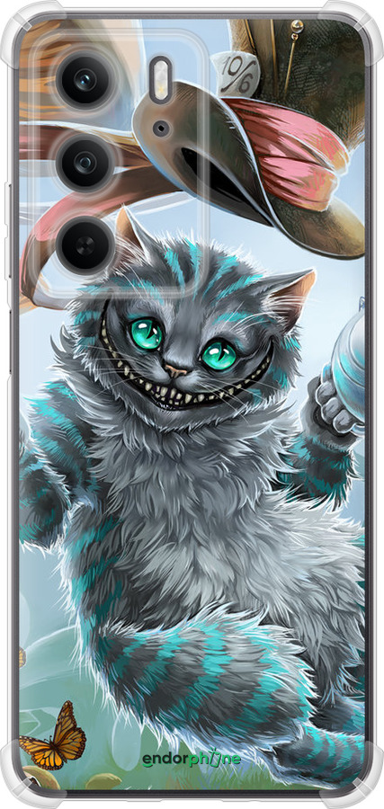 Силикон с усиленными углами чехол Чеширский кот 2 для Realme C75x - 3993sp-4506 изображение 