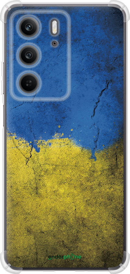 Силикон с усиленными углами чехол Флаг Украины 2 для Realme C75x - 401sp-4506 изображение 