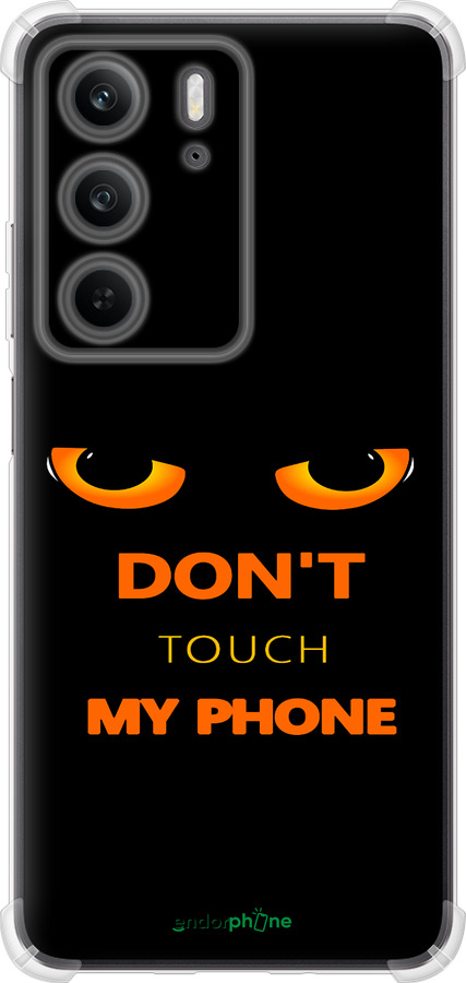 Силикон с усиленными углами чехол Don't touch the phone для Realme C75x - 4261sp-4506 изображение 