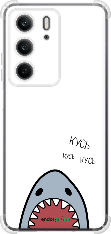 Силикон с усиленными углами чехол Акула для Realme C75x - 4870sp-4506 изображение 