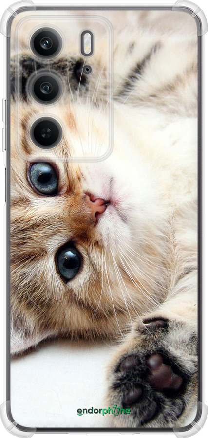 Силикон с усиленными углами чехол Котик для Realme C75x - 6024sp-4506 изображение 