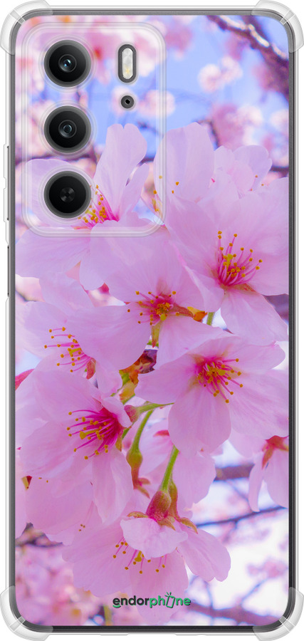 Силикон с усиленными углами чехол Сакура для Realme C75x - 6029sp-4506 изображение 