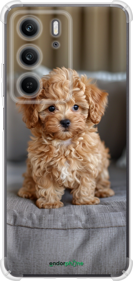 Силикон с усиленными углами чехол Mini-maltipoo для Realme C75x - 6158sp-4506 изображение 