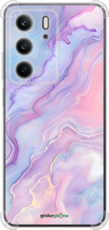 Силикон с усиленными углами чехол Нежный мрамор для Realme C75x - 6310sp-4506 изображение 