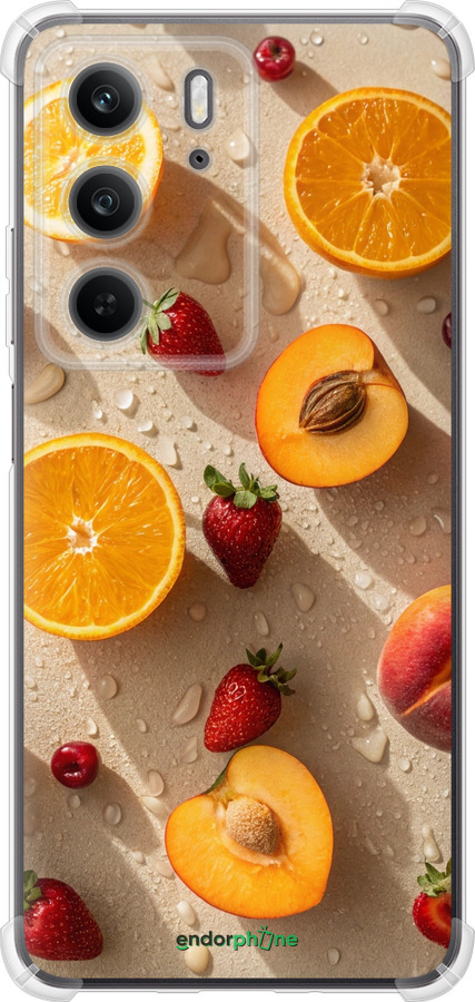 Силикон с усиленными углами чехол Фрукты 3 для Realme C75x - 6703sp-4506 изображение 