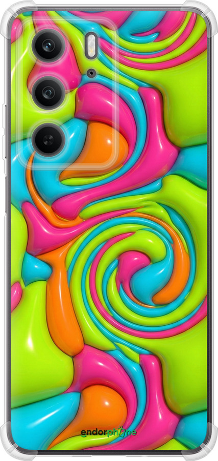 Силикон с усиленными углами чехол Y2K Jelly Dream для Realme C75x - 6780sp-4506 изображение 