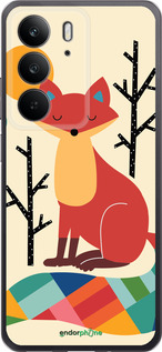 Силиконовый чехол Rainbow fox для Realme C75 4G - 4010u-3878 изображение 