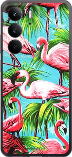 Силиконовый чехол Tropical background для Realme C75 4G - 4016u-3878 изображение 