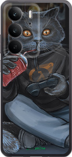 Силиконовый чехол gamer cat для Realme C75 4G - 4140u-3878 изображение 