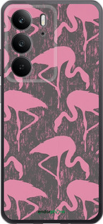 Силіконовий чехол Vintage-Flamingos для Realme C75 4G - 4171u-3878 изображение 