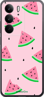 Силиконовый чехол Розовый арбуз для Realme C75 4G - 4314u-3878 изображение 