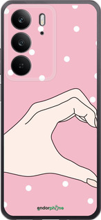 Силиконовый чехол Половинка сердца для Realme C75 4G - 4340u-3878 изображение 
