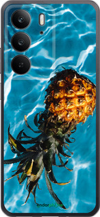 Силиконовый чехол Ананас на воде для Realme C75 4G - 4384u-3878 изображение 