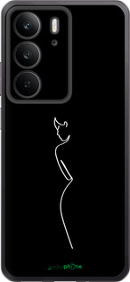 Силиконовый чехол Силуэт1 для Realme C75 4G - 4590u-3878 изображение 