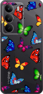 Силиконовый чехол Красочные мотыльки для Realme C75 4G - 4761u-3878 изображение 