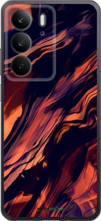 Силиконовый чехол Черно-оранжевая абстракция для Realme C75 4G - 5340u-3878 изображение 