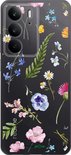Силиконовый чехол Цветочный фон v2 для Realme C75 4G - 5472u-3878 изображение 
