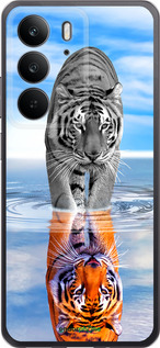 Силиконовый чехол Тигр для Realme C75 4G - 6016u-3878 изображение 