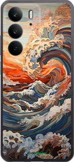 Силиконовый чехол Арт волны для Realme C75 4G - 6324u-3878 изображение 