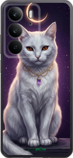 Силиконовый чехол Mystic White Cat Gothic Dark Purple Gold для Realme C75 4G - 6805u-3878 изображение 