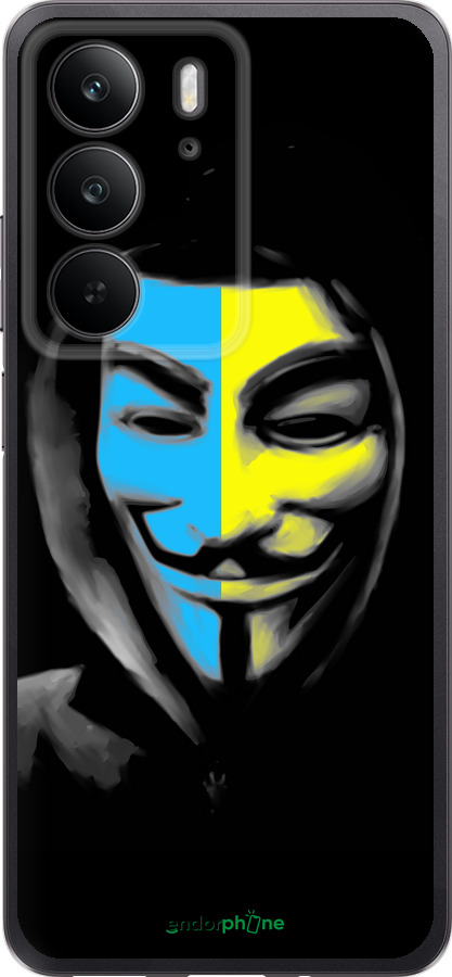 Силіконовий чехол Український анонімус для Realme C75 4G - 1062u-3878 изображение 