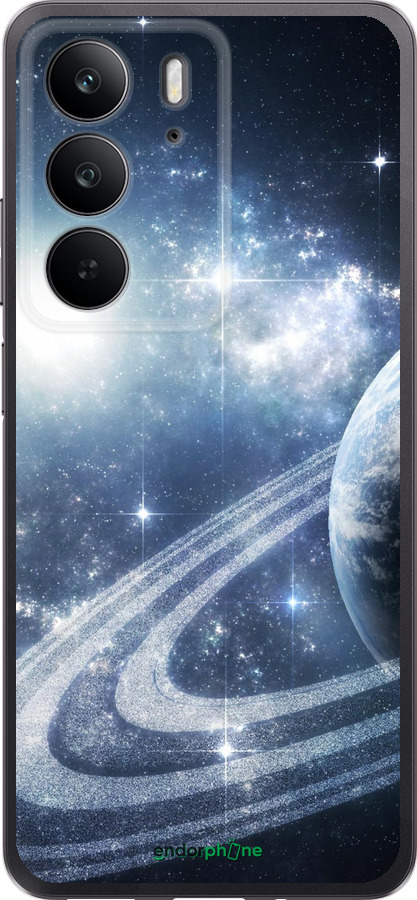 Силіконовий чехол Кільця Сатурна для Realme C75 4G - 173u-3878 изображение 
