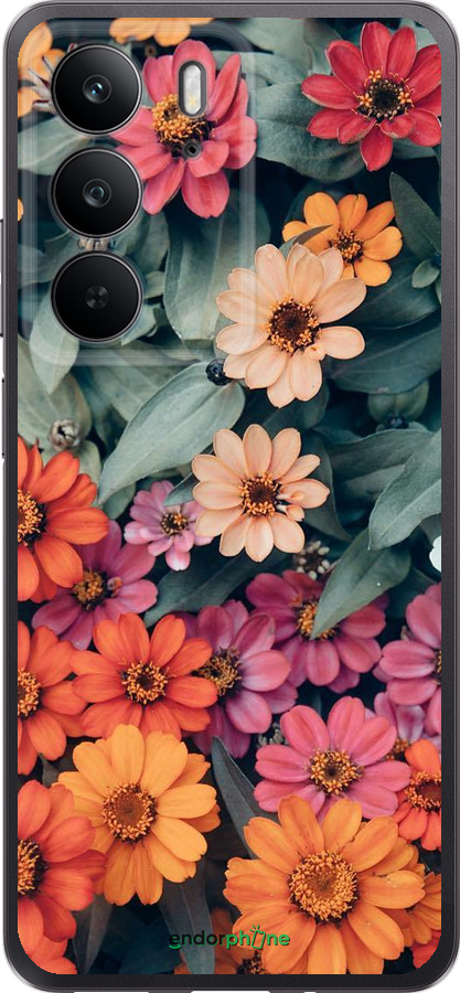 Силиконовый чехол Beauty flowers для Realme C75 4G - 4050u-3878 изображение 