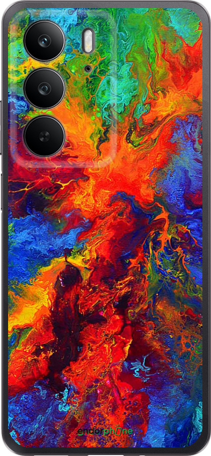 Силиконовый чехол Акварель на холсте для Realme C75 4G - 4150u-3878 изображение 