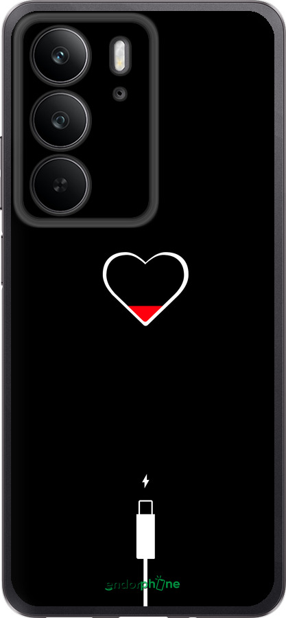 Силіконовий чехол Підзарядка серця для Realme C75 4G - 4274u-3878 изображение 