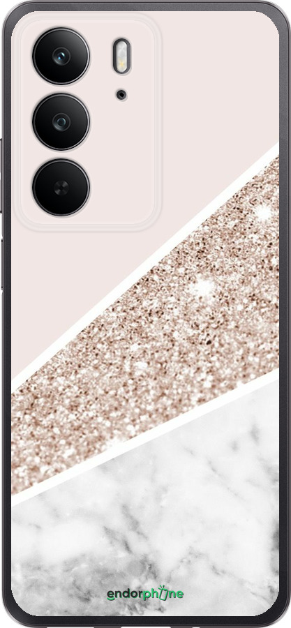 Силиконовый чехол Пастельный мрамор для Realme C75 4G - 4342u-3878 изображение 