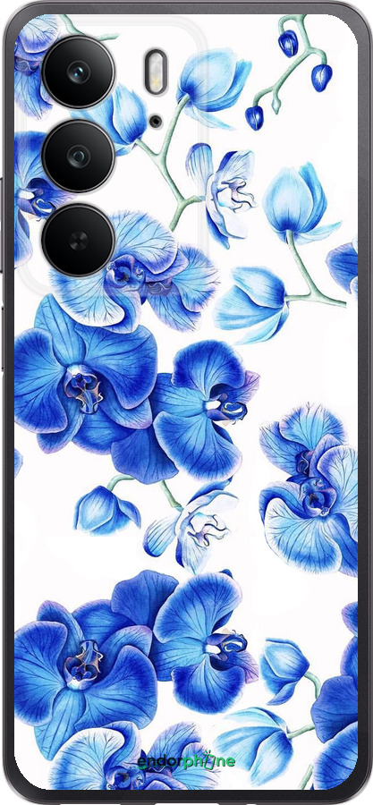 Силиконовый чехол Голубые орхидеи для Realme C75 4G - 4406u-3878 изображение 