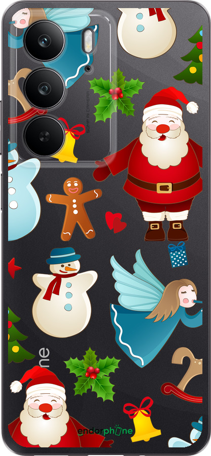 Силиконовый чехол Новогодний 1 для Realme C75 4G - 4614u-3878 изображение 