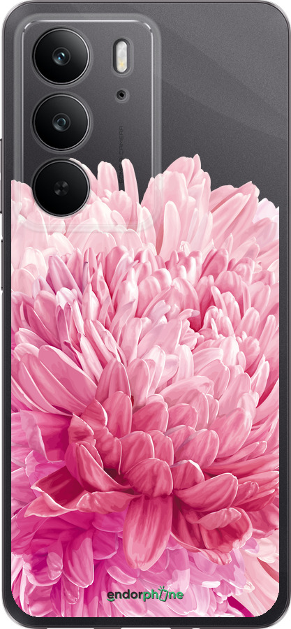 Силиконовый чехол Хризантема для Realme C75 4G - 4666u-3878 изображение 