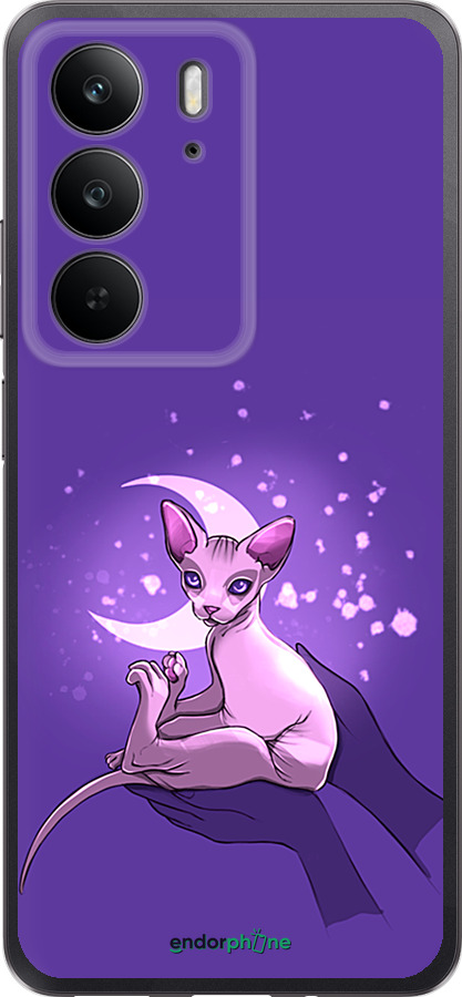 Силиконовый чехол Кот2 для Realme C75 4G - 4676u-3878 изображение 