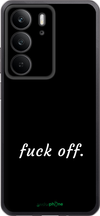 Силіконовий чехол Fuck off для Realme C75 4G - 4731u-3878 изображение 