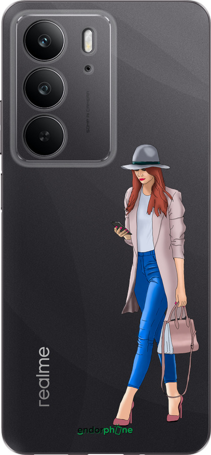 Силиконовый чехол Девушка 1 для Realme C75 4G - 4751u-3878 изображение 