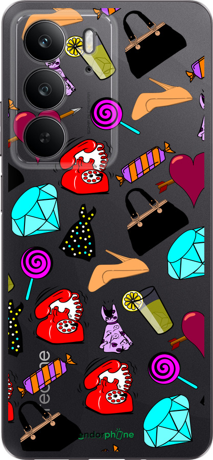 Силіконовий чехол stickers для Realme C75 4G - 4757u-3878 изображение 