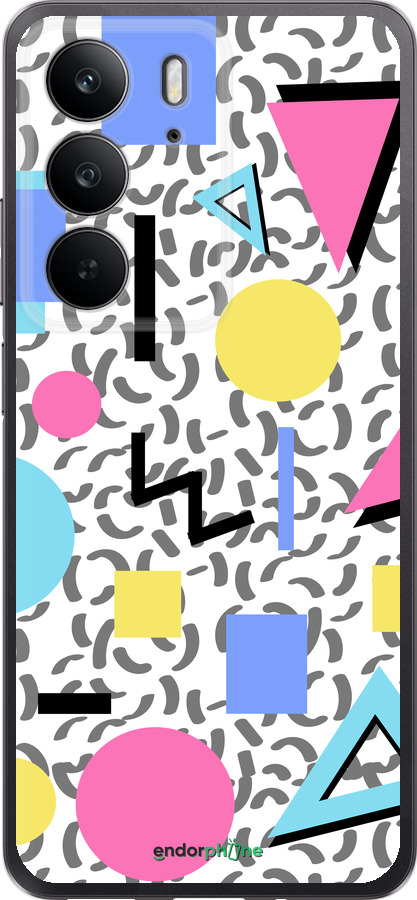 Силіконовий чехол Color shapes для Realme C75 4G - 4893u-3878 изображение 