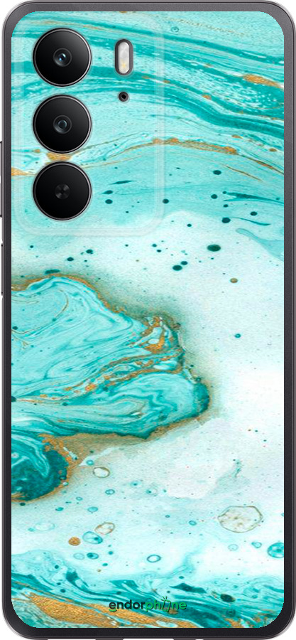 Силиконовый чехол Мраморный для Realme C75 4G - 4895u-3878 изображение 