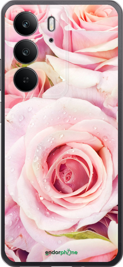 Силиконовый чехол Розы для Realme C75 4G - 525u-3878 изображение 