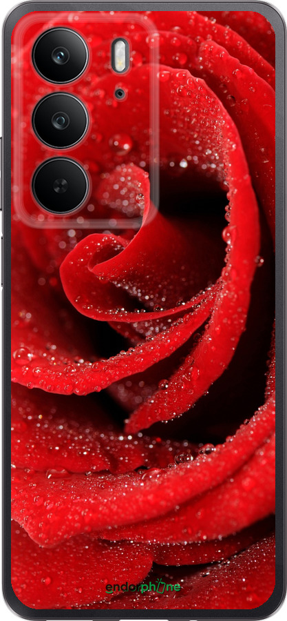 Силіконовий чехол Червона троянда для Realme C75 4G - 529u-3878 изображение 