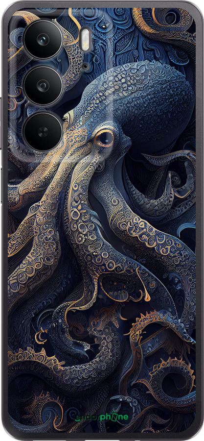 Силиконовый чехол Осьминог для Realme C75 4G - 5551u-3878 изображение 