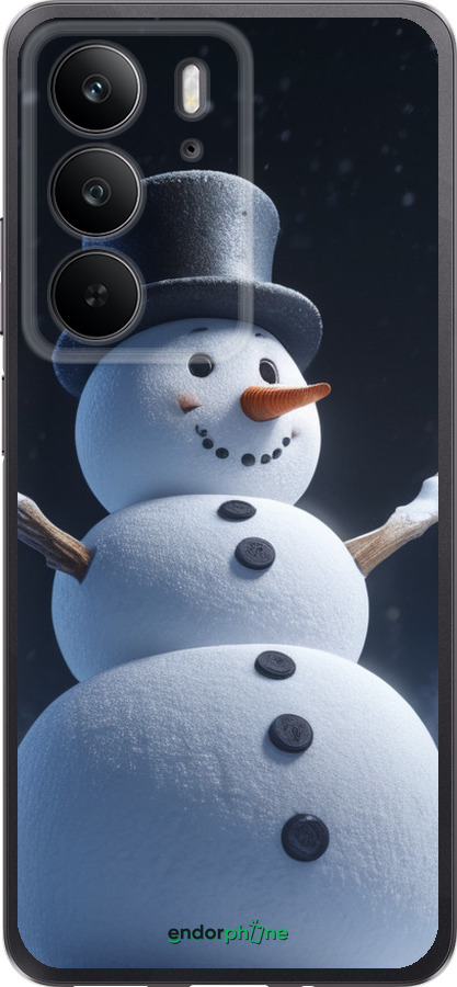 Силіконовий чехол Сніговик для Realme C75 4G - 5826u-3878 изображение 