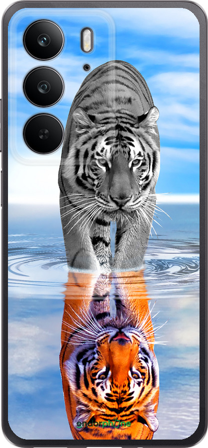 Силиконовый чехол Тигр для Realme C75 4G - 6016u-3878 изображение 