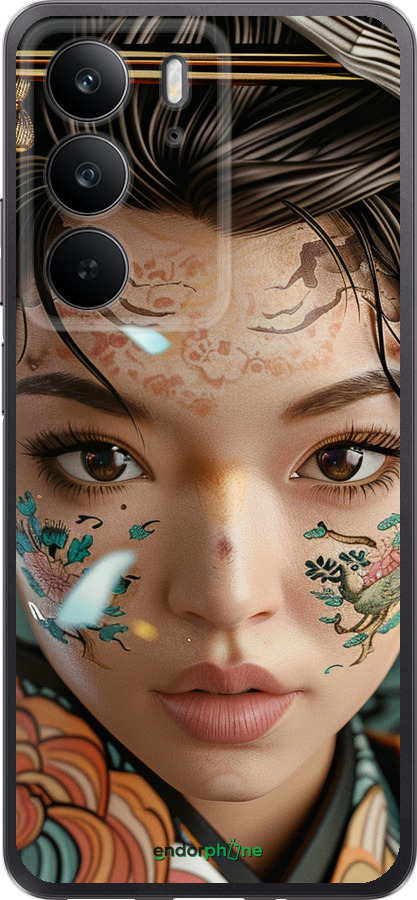 Силіконовий чехол Погляд душі самурая для Realme C75 4G - 6076u-3878 изображение 