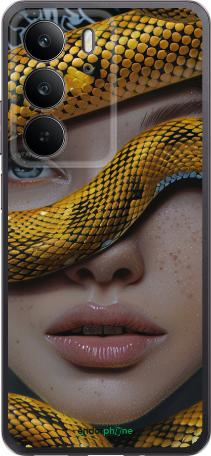 Силиконовый чехол Объятия змеи для Realme C75 4G - 6081u-3878 изображение 