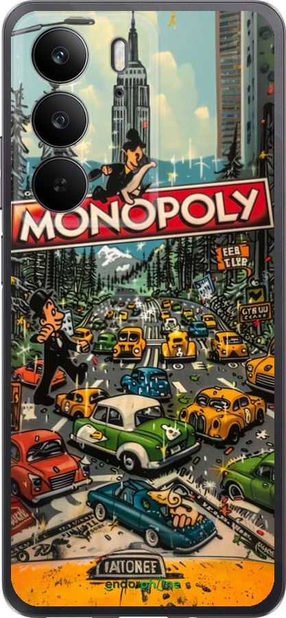Силиконовый чехол Городской драйв Monopoly для Realme C75 4G - 6088u-3878 изображение 